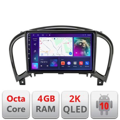 Navigatie Nissan Juke 2010-2015 C-JUKE Android Octa Core Ecran 2K QLED GPS 4G 4+32GB 360 KIT-JUKE+EDT-E409-2K CarStore Technology