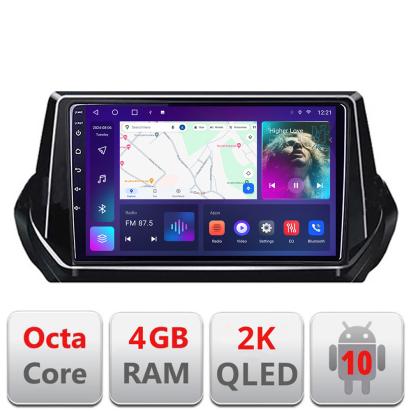 Navigatie Peugeot 2008 2020- Android ecran Qled 2K Octa core 4+32 Kit-209-2020+EDT-E409-2K CarStore Technology