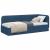 Cadru de pat colțar cu headboard albastru 80 x 200 cm țesătură GartenMobel Dekor