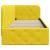 Cadru de pat colțar cu headboard Galben 80 x 200 cm Catifea GartenMobel Dekor