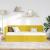 Cadru de pat colțar cu headboard Galben 80 x 200 cm Catifea GartenMobel Dekor