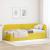 Cadru de pat colțar cu headboard Galben 80 x 200 cm Catifea GartenMobel Dekor