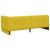 Cadru de pat colțar cu headboard Galben 80 x 200 cm Catifea GartenMobel Dekor
