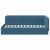 Cadru de pat colțar cu headboard albastru 90 x 190 cm Catifea GartenMobel Dekor