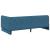 Cadru de pat colțar cu headboard albastru 90 x 190 cm Catifea GartenMobel Dekor