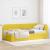 Cadru de pat colțar cu headboard Galben 90 x 190 cm Catifea GartenMobel Dekor