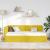 Cadru de pat colțar cu headboard Galben 90 x 190 cm Catifea GartenMobel Dekor