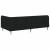 Cadru de pat colțar cu headboard Negru 90 x 190 cm țesătură GartenMobel Dekor