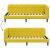 Cadru de pat colțar cu headboard Galben 90 x 190 cm Catifea GartenMobel Dekor