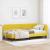 Cadru de pat colțar cu headboard Galben 90 x 190 cm Catifea GartenMobel Dekor