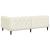 Cadru de pat colțar cu headboard Crem 90 x 190 cm Catifea GartenMobel Dekor