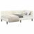 Cadru de pat colțar cu headboard Crem 90 x 190 cm Catifea GartenMobel Dekor