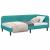 Cadru de pat colțar cu headboard Turcoaz 90 x 190 cm Catifea GartenMobel Dekor