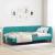 Cadru de pat colțar cu headboard Turcoaz 90 x 190 cm Catifea GartenMobel Dekor