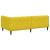 Cadru de pat colțar cu headboard Galben 100 x 200 cm Catifea GartenMobel Dekor