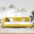 Cadru de pat colțar cu headboard Galben 100 x 200 cm Catifea GartenMobel Dekor