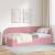 Cadru de pat colțar cu headboard Roz 80 cm x 200 cm țesătură GartenMobel Dekor