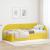 Cadru de pat colțar cu headboard Galben 80 cm x 200 cm țesătură GartenMobel Dekor