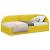 Cadru de pat colțar cu headboard Galben 80 cm x 200 cm țesătură GartenMobel Dekor