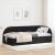Cadru de pat colțar cu headboard Negru 90 cm x 190 cm țesătură GartenMobel Dekor