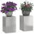 Suport pentru plante 2 pcs Argintiu 24 x 24 x 35 cm GartenMobel Dekor