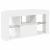 Șifonier LED pentru TV colțar Alb lucios 105 x 40 x 68 cm GartenMobel Dekor