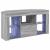 Șifonier LED pentru TV colțar Gri Sonoma 105 x 40 x 68 cm GartenMobel Dekor