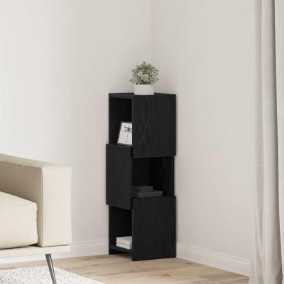 Dulap de colț Alb 25,5x25x80cm Lemn compozit GartenMobel Dekor