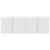 Dulap TV de perete 2 pcs Alb 59,5 x 31 x 40 cm Lemn compozit GartenMobel Dekor