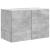 Dulap TV de perete Pe perete Gri din beton 59,5 x 31 x 40 cm GartenMobel Dekor