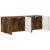 Dulap TV de perete 2 pcs Stejar fumuriu 59,5 x 31 x 40 cm GartenMobel Dekor