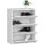Dulap pantofi cu 4 usi rabatabile, PAL laminat, 60x33x80 cm, alb Household NewTrend