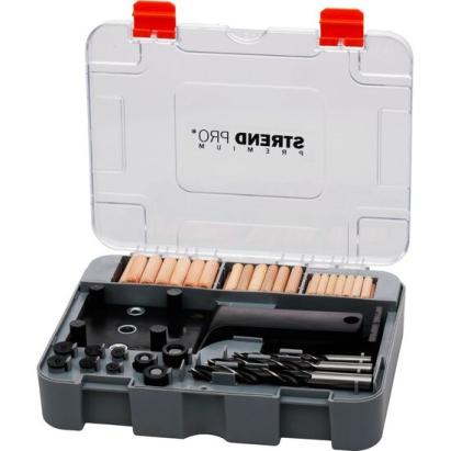 Set pentru dulgheri cu imbinari, dibluri, burghie, cuie, cheie Allen, 83 piese, Strend Pro GartenVIP DiyLine