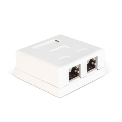 Priza dublă perete FTP CAT6 - 8P8C (RJ45) - Montaj la suprafață Best CarHome
