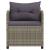 Set mobilier de grădină cu perne, 3 piese, gri, poliratan GartenMobel Dekor