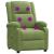 Fotoliu de masaj electric, verde deschis, catifea GartenMobel Dekor