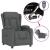 Fotoliu rabatabil electric, gri închis, material textil GartenMobel Dekor