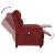 Fotoliu rabatabil electric, roșu vin, material textil GartenMobel Dekor