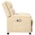 Fotoliu de masaj electric rabatabil, crem, textil GartenMobel Dekor