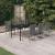 Set mobilier de grădină ,gri și negru, 7 piese GartenMobel Dekor
