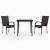Set mobilier de grădină, 3 piese, maro și negru GartenMobel Dekor
