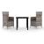 Set mobilier pentru grădină, cu perne, 3 piese, gri GartenMobel Dekor