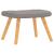 Scaun de relaxare cu taburet, gri taupe, textil GartenMobel Dekor