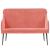 Bancă, roz, 110x76x80 cm, catifea GartenMobel Dekor
