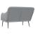 Bancă, gri deschis, 110x76x80 cm, textil GartenMobel Dekor