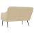 Bancă, crem, 110x76x80 cm, textil GartenMobel Dekor