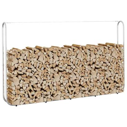 Suport pentru lemne de foc 250x25x150 cm Oțel galvanizat GartenMobel Dekor