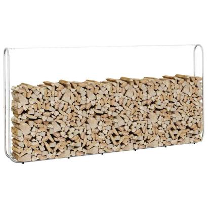 Suport pentru lemne de foc 300x25x150 cm Oțel galvanizat GartenMobel Dekor