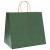 Pungi de hârtie 50 buc cu mânere verde 32x22x28 cm GartenMobel Dekor