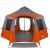 Tent Cabină cu acoperiș Gri și Portocalie 405 x 405 x 273 cm GartenMobel Dekor